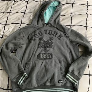 Zoo York Teal and Gray Hoodie - Men’s Medium